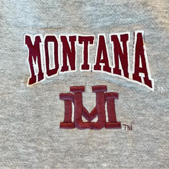 University Of Montana E-Five Gray Embroidered Drawstring Sweatpants Size Med - Picture 5 of 6